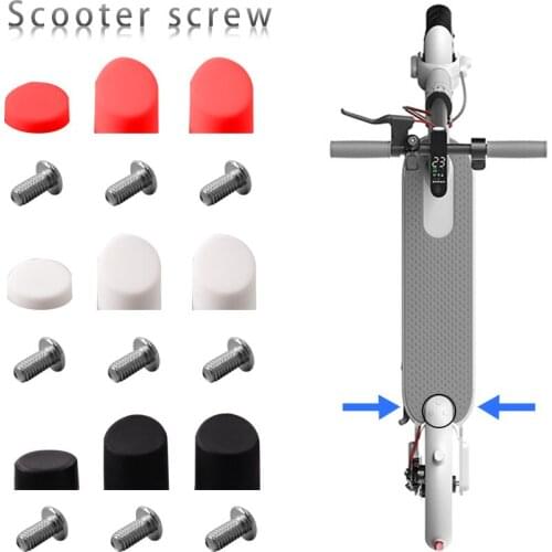3Color Scooter Rear Back Fender Mudguard Screws Rubber Cap Electric Screw Plug Cover For Xiaomi Mijia M365 Electric Scooter Part