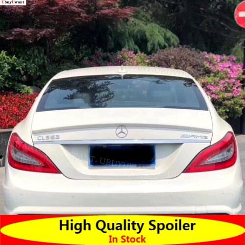 For Mercedes W218 2011-2016 CLS 260 300 350 400 CLS 63 AMG Rear Spoiler High Quality ABS Primer Color Car Tail Wing Decoration