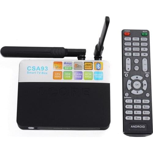 10pcs Android 7.1 TV Box CSA93 Amlogic S912 Octa Core 3GB 32GB 2GB 16GB BT4.0 2.4/5.8G Dual WiFi 4K 1000M Smart Meida Player