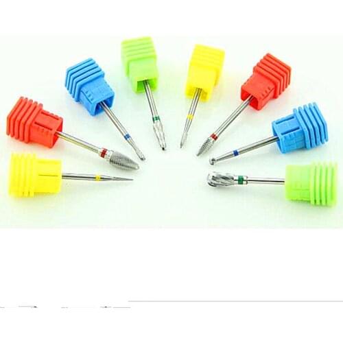 10pcs ISO Certification Tungsten Carbide Dental Lab Burs Fine Medium Cross Plain Cut Cutter Tungsten steel Polishing Bur Tools