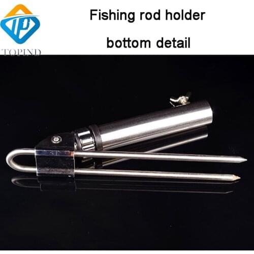 2PCS TOPIND Fishing Stainless Steel Side Mount Rod Holders with Brackets fishing rod holder