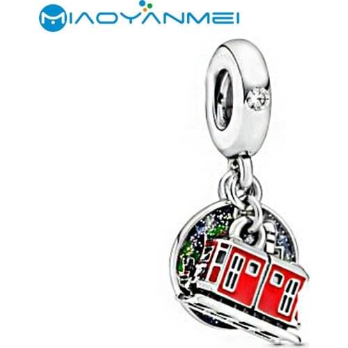 2020 Summer 925 Sterling Silver Bead Fit Original Pandora Bracelet England Royal Carriage Dangle Charm Women DIY Fashion Jewelry