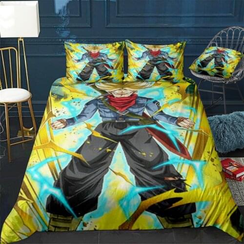 Future Trunks Dragonball Duvet Cover Comfortable Quilt Home Decora Design Universal Bedding Set Bedclothes+Pillowcase 3pcs