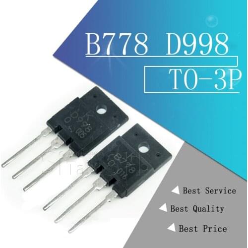 4pcs/lot B778 D998 2PCS* 2SB778 2PCS*2SD998 TO-3P acoustic the tube new original
