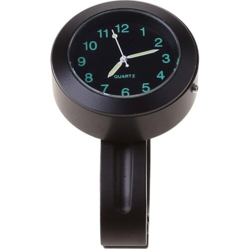 Waterproof Bike Mini Watch Glow In Dark Clock Motorcycle Alluminum Alloy Dial for Mounting Bicycle Handlebar Dropship