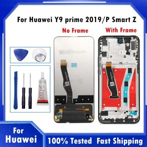 6.59" For huawei Y9 Prime 2019 LCD Display Touch Screen Digitizer Assembly For Huawei P Smart Z STK-LX1 Touch Screen Assemly