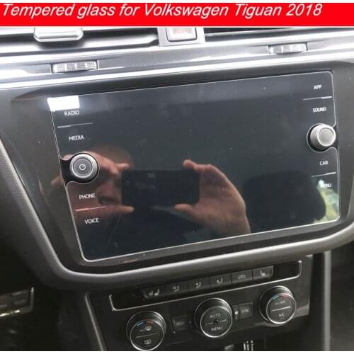 8 Inch for Volkswagen Tiguan Atlas 2018 2019 Tempered Glass Car Navigation Screen Protector LCD Touch Display Film Protector