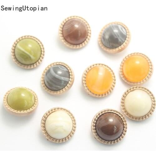 8PCS 18/23/25MM Ivory Color Pearl Buttons Shank Plastic Back Clothing Accessories Fit Sewing Scrapbooking Garment DIY Decoration