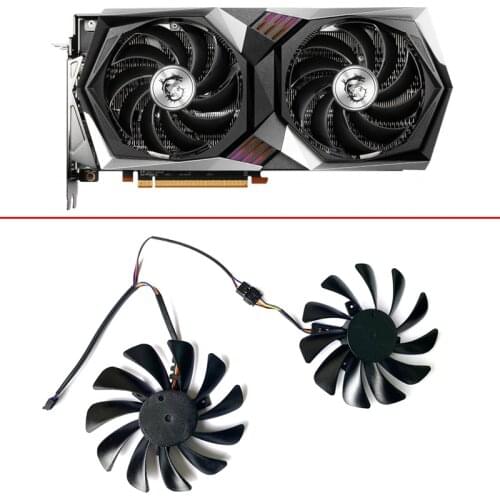 95mm DC 12V 4PIN PLD10010B12HH CF1010U12S DIY Cooling Fan For MSI Radeon RX 6700 XT Gaming X 12G Video Card Fans Replacement