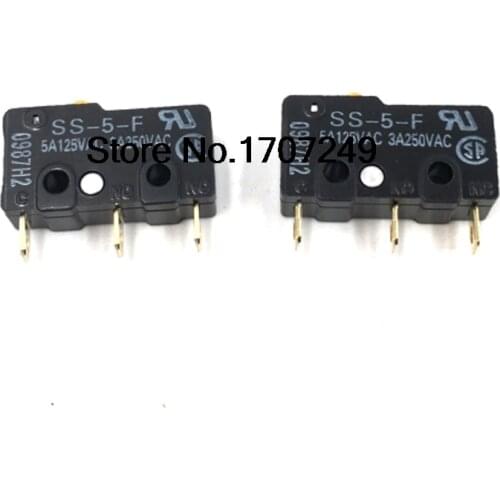 Free shipping 100pcs/lot New original OMRON Micro switch Travel switch limit switch SS-5-F SS5F SS-5 SS5 0.49N 5A 250VAC DIP3
