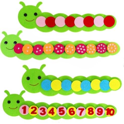 Kids Calculation Practice Tools with Number Counting for Kids Preschool Toy Cotton Number Color Sorting Math Toy