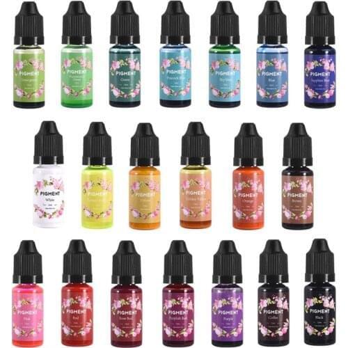 10ML Epoxy Resin Diffusion Pigment Epoxy Resin Pigment For DIY Crafts Liquid Colorant Dye Ink Diffusion Resin Jewelry Making