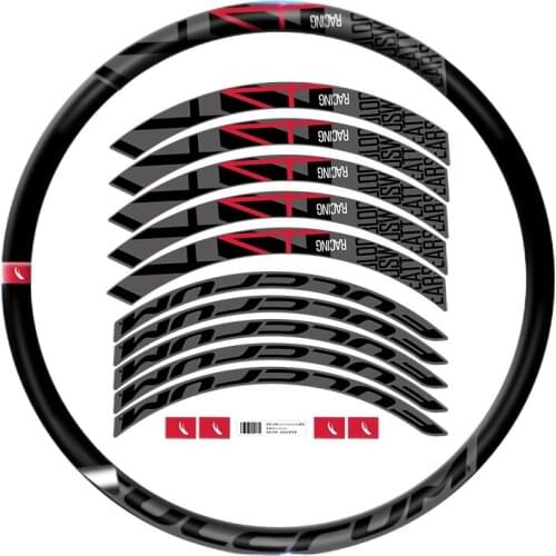 Racing-4 DB road bike climbing wheel set sticker rim height 40mm disc brake bicycle rim decals racing 4