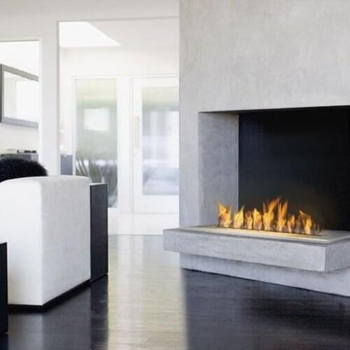 Inno living fire 36 inch zwave remote control bioethanol burner stainless steel