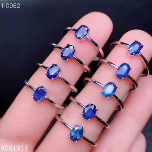 KJJEAXCMY fine jewelry natural sapphire 925 sterling silver new men women ring support test classic
