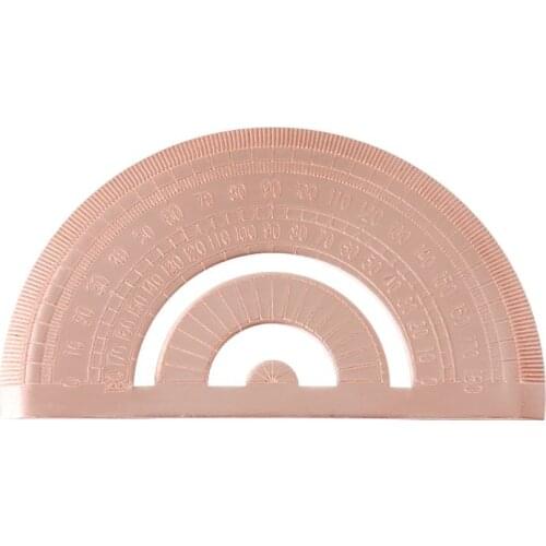Retro Copper Protractor Ruler Semicircle Drawing Measurement Math Geometry Tool For Students Stationery