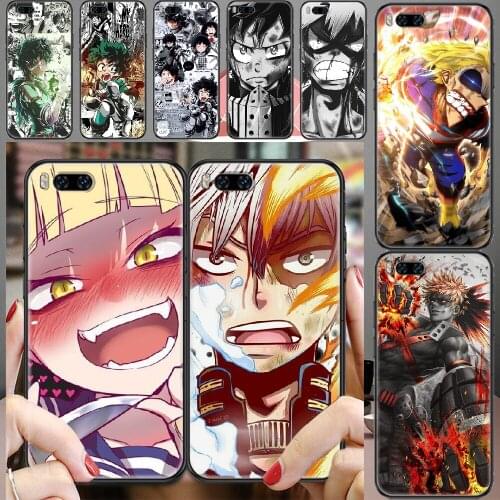 My Hero Academia Midoriya Izuku Phone case For Xiaomi Mi Max Note 3 A2 A3 8 9 9T 10 Lite Pro Ultra black soft cell cover art
