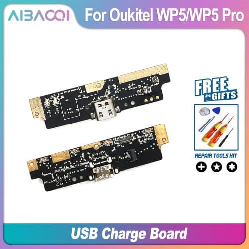 AiBaoQi Brand New Usb Plug Charge Board For Oukitel WP5/WP5 Pro Phone Flex Cables Charging Module Cell Phone Mini USB Port