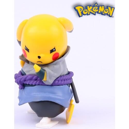 Pokemon Original Tomy Figure Model Dolls Toy Pokemon Pikachu Collection Cospla Anime Naruto Sasuke Model Child Birthday Gift