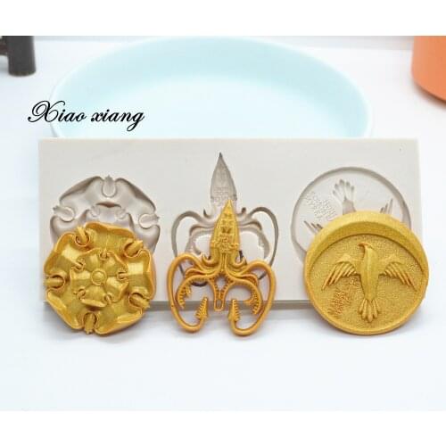 Bird And Banner Silicone Cake Molds For Baking Fondant Chocolate Molds Baby Birthday Party Cake Decorating Tools Cupcake Moulds