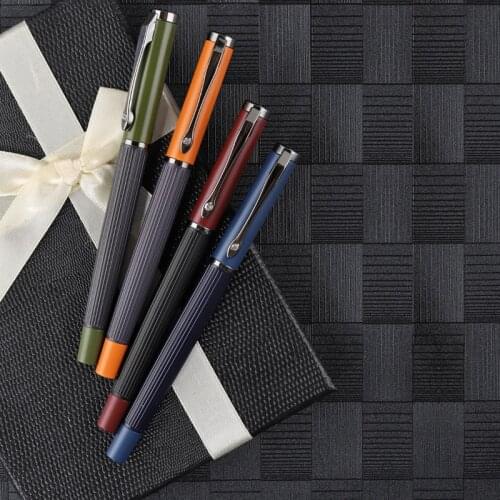 Luxury Quality 0.5mm Metal Fountain Pen Business Office Student School Stationery Supplies Ink Pens