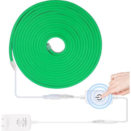 12V LED Strip Flexible Neon Light Tape 2835 120Leds/M Touch Dimmer Switch Waterproof Neon Rope Lights Soft Neon Rainbow Diode