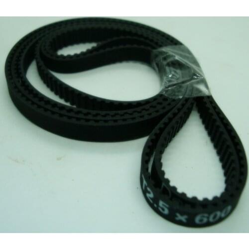 T2.5 timing ring belt 6mm width 600mm length rubber with glass fibre sell 10pcs on one pack