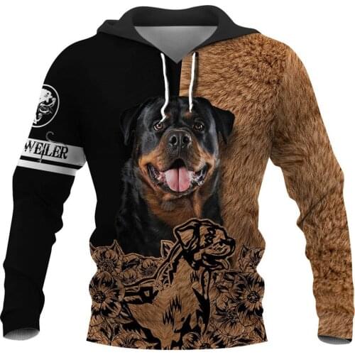 CLOOCL Rottweiler Men Hoodies Animals 3D Print Men Clothing Unisex Sweatshirts Casual Harajuku Streetwear