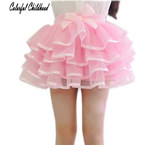 Baby Girls Tutu Skirt Fluffy Children Ballet Kids Pettiskirt Baby Girl Skirts Princess Tulle Party Dance Skirts For Girls