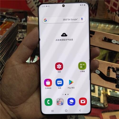 Small dead pixel LCD For Samsung Galaxy S20 G980F S20Plus G985F S20 Ultra G988F LCD Display Touch Screen Digitizer Good