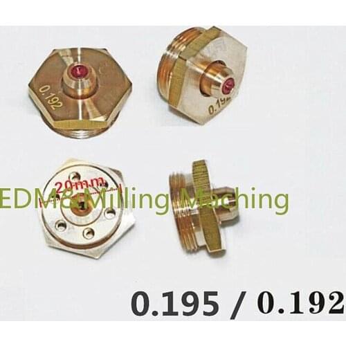 1PC CNC Wire Cut EDM Machine Ruby Diamond Water Nozzle Guid 0.192mm 0.195mm For Sparks Machine Service