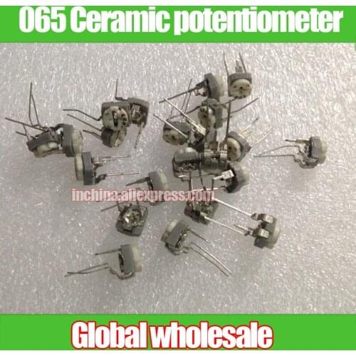 100pcs 065 Ceramic vertical adjustable potentiometer 223 22K long legs for Panasonic