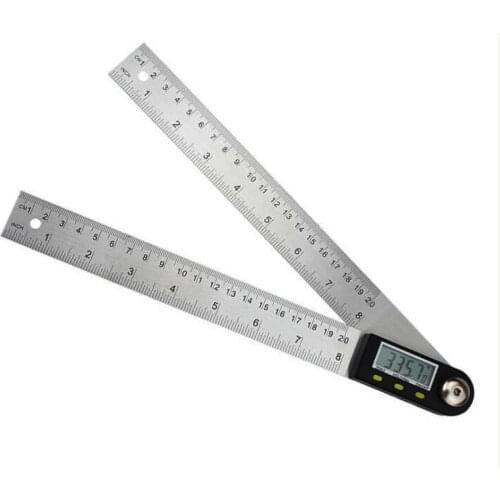 200/300/500mm 12" Digital Angle Ruler Finder Meter Protractor Inclinometer Goniometer Electronic Angle Gauge Stainless Steel