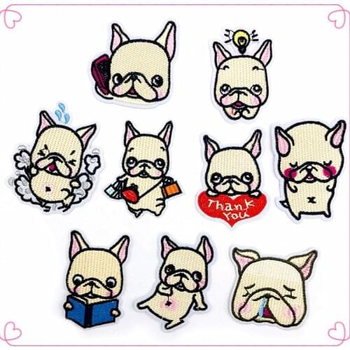 30pcs/lot Embroidery Patch Cute Dog Puppy Animal Clothing Decoration Sewing Accessories Craft Diy Applique