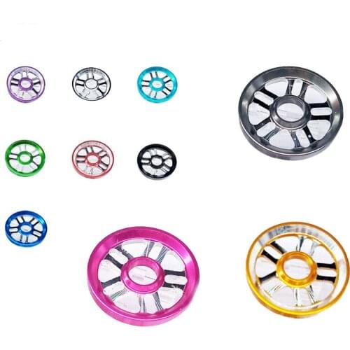 8PCS 19mm Aluminum Alloy Guide Roller Holoow Five Star Guide Wheel Wheelguide for RC Mini 4WD Car DIY Parts