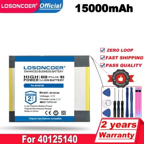 LOSONCOER long standby battery 40125140 3.7v 15000mAh With plug For CH,Tablet PC Battery,Perfect quality PLEASE READ DESCRIPTION