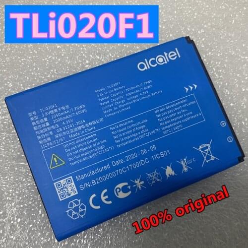 2000mAh TLi020F1 Battery For Alcatel 5010 5010D OT5010 OT5010D Rechargeable Li-ion Built-in Mobile Phone Battery