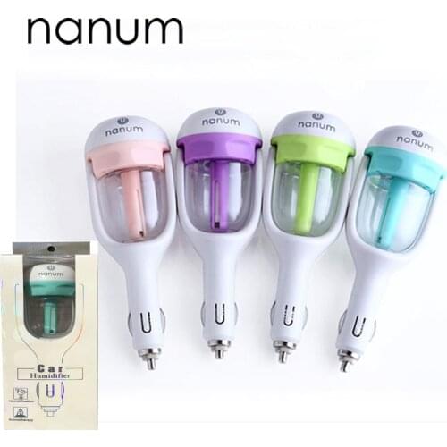Nanum 12V Car Air Fresheners Charger Humidifier Fresh Refreshing Fragrance Lasting Addition To Static Metal Head DHL 20 Pcs/Lot