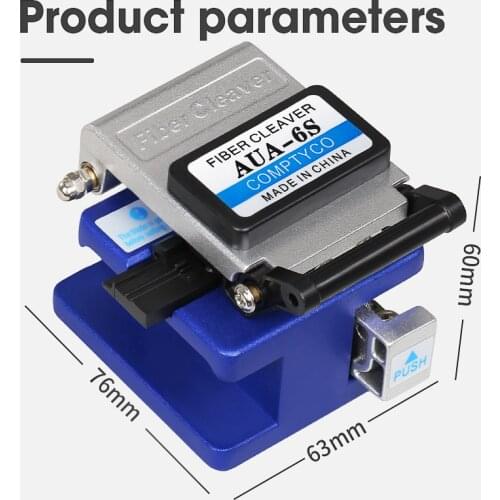 Free shipping AUA-61S high-precision fiberCutter FTTT fiber optic cleaver 16 face blade