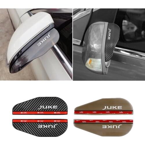 Car Side Rear View Mirror Rain Eyebrow Visor Rain Shield Shade Cover for Nissan Juke Accessories Car Styling