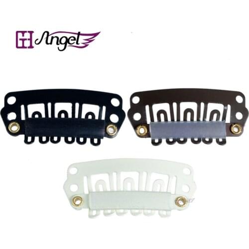 Charlies Angels 500pcs 28mm U Tip Snap Hair Metal Clips With Silicone Back For Clip In Hair Extensions,salon tools,clips
