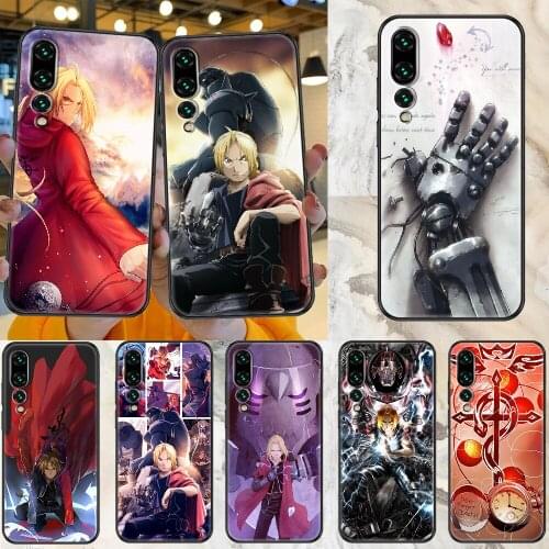 Anime Fullmetal Alchemist Phone case For Huawei Honor 6 7 8 9 10 10i 20 A C X Lite Pro Play black tpu cover silicone waterproof