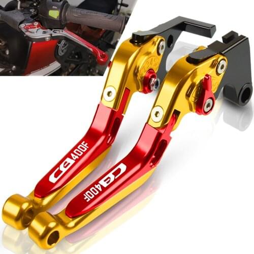 For HONDA CB1 CB400F 1989 1990 1991 Motorcycle Adjustable Brake Clutch Lever Handle Brakes Handlebars Accessories CB 400F