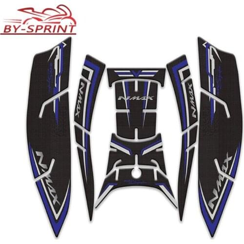 For YAMAHA NMAX155 nmax 155 2020 N-MAX Motorcycle 3D Fuel Oil Tank Sticker Pedal Side Soft Gel Decorative Decal Stickers Kit