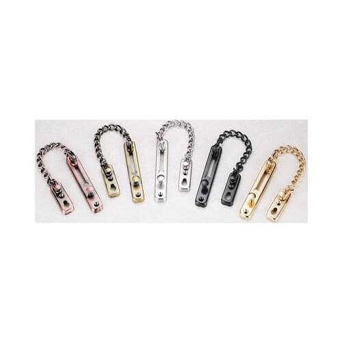 Stainless steel security anti-theft door chain lock chain door latch gold bronze silver black door lock