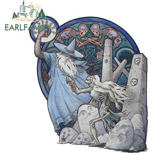 EARLFAMILY 13cm x 11.2cm for Odin Car Stickers Snowboard Motorcycle Helmet Waterproof Graffiti Family Refrigerator Windows Decal