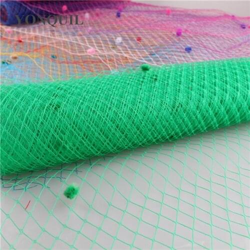 25 CM/45CM Width Birdcage Veils With Dot Bride Wedding Fascinator Hat Mesh DIY Hair Accessories Net Fabric Headwear Veillings