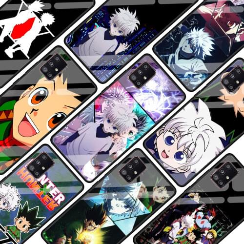 Hunter X Hunter Glass Phone Case For Samsung Galaxy A51 A71 A21s A31 A91 A52 5G A41 A72 A11 A01 A21 EU A81 Cover Coque