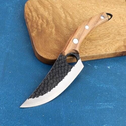 Stainless Steel Kitchen Boning Knife, Handmade Fishing Knife, Meat Cleaver, Outdoor Kitchen Cutter, Butcher Knife