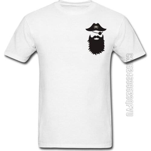 Viking Beard Pirate Men T Shirts Cool Mens Short Sleeve Summer Tops Tees Funny New Arrival Pure Cotton Tops T-Shirt On Sale